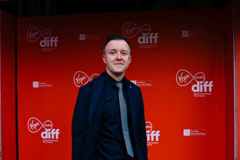 Director Colm Bairéad at the AN CAILÍN CIÚIN premiere at Virgin Media Dublin International Film Festival. Copyright Miguel Ruiz.